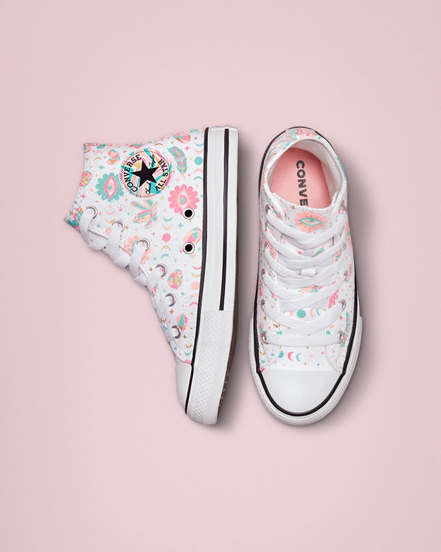 Tenisky Vysoke Converse Chuck Taylor All Star Mystic Gems Dievcenske Biele Ruzove Koralove | SK MZXYH9